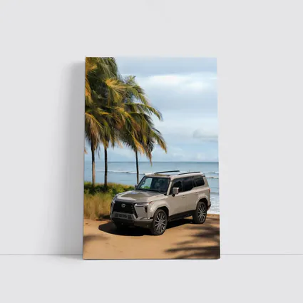Lexus GX Parked on Sandy Beach Shore