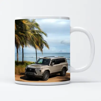 Lexus GX Parked on Sandy Beach Shore