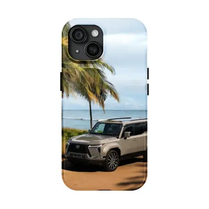 Lexus GX Parked on Sandy Beach Shore