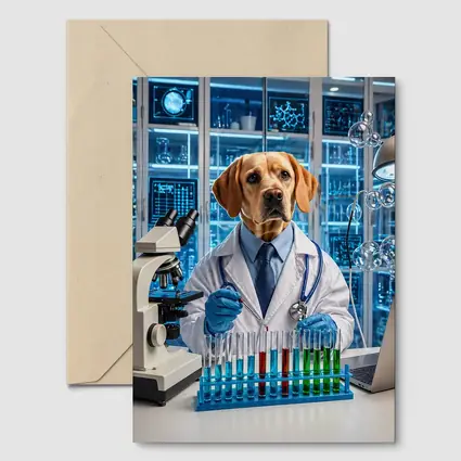 Labrador Scientist Dog Lab Coat Science