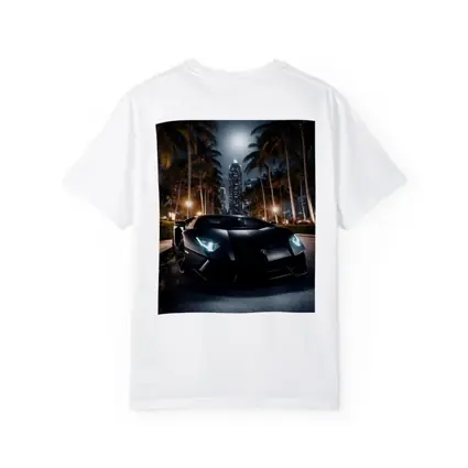 Lamborghini Aventador Black Night City Palms