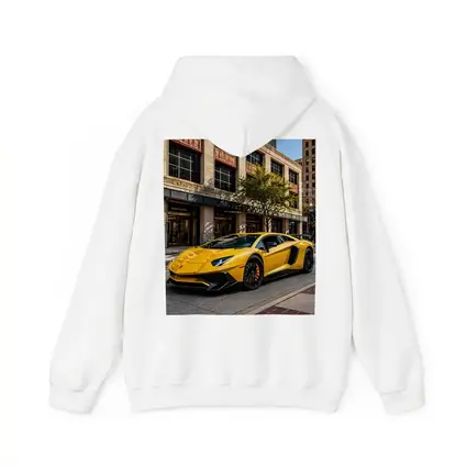 Lamborghini Aventador Yellow City Street