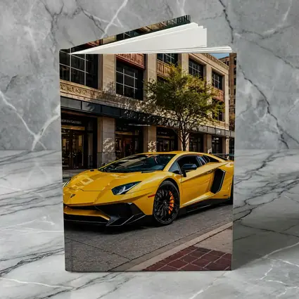 Lamborghini Aventador Yellow City Street