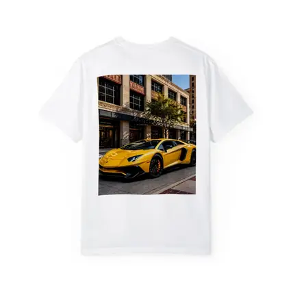 Lamborghini Aventador Yellow City Street