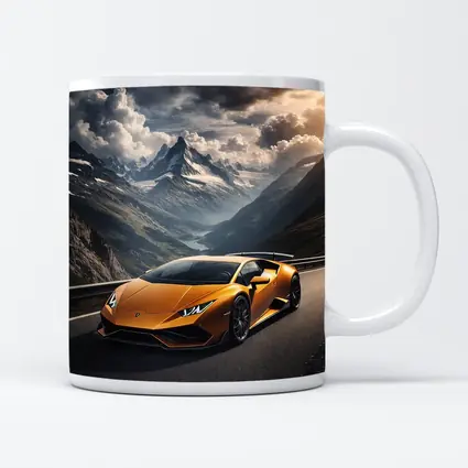 Lamborghini Huracan Orange Mountain Road Drive
