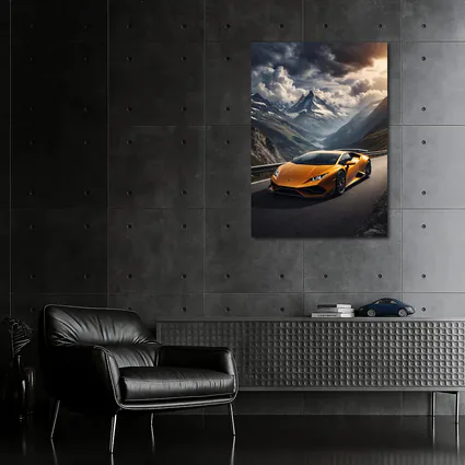Lamborghini Huracan Orange Mountain Road Drive