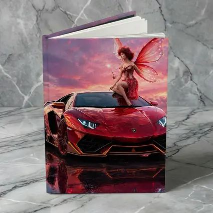 Red Lamborghini Huracan Fairy Fantasy Art