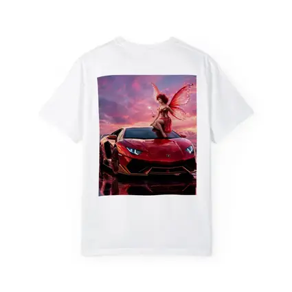 Red Lamborghini Huracan Fairy Fantasy Art