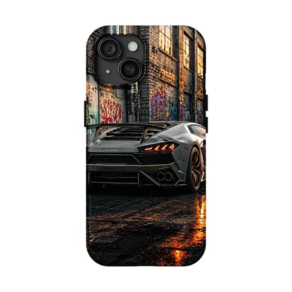 Lamborghini Huracan Gray Urban Graffiti Alley