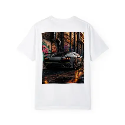 Lamborghini Huracan Gray Urban Graffiti Alley