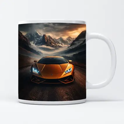 Lamborghini Huracan Orange Mountain Road Drive