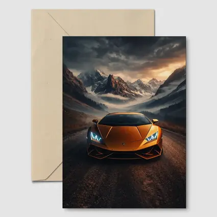 Lamborghini Huracan Orange Mountain Road Drive