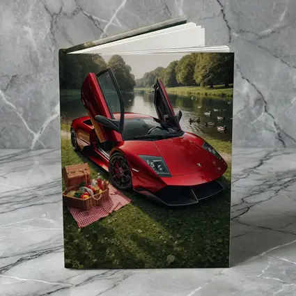 Lamborghini Murcielago Red Scissor Doors Park
