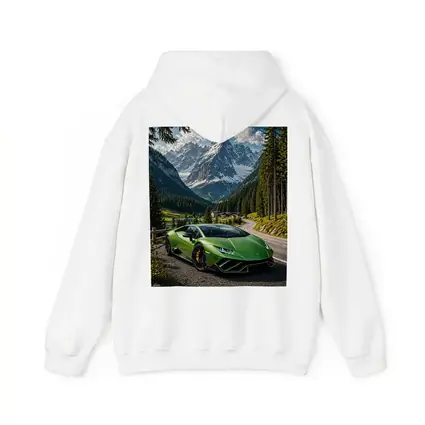 Lamborghini Huracan Green Alpine Mountain Road