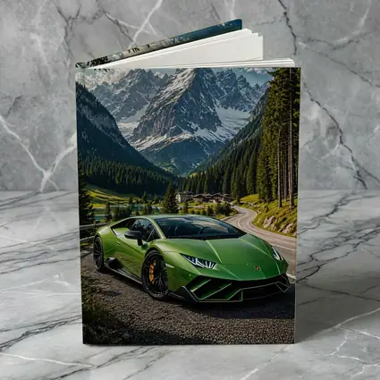 Lamborghini Huracan Green Alpine Mountain Road