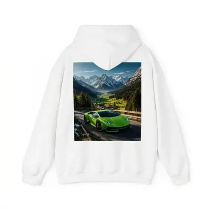 Lamborghini Huracan Green Alpine Mountain Road