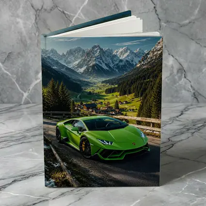 Lamborghini Huracan Green Alpine Mountain Road