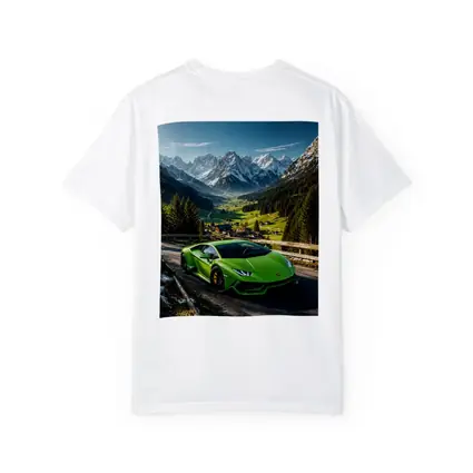 Lamborghini Huracan Green Alpine Mountain Road