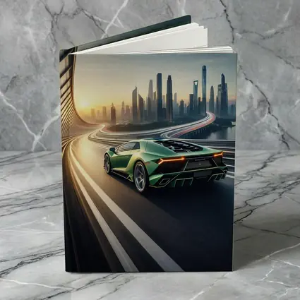 Lamborghini Sian Green City Skyline Drive