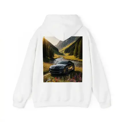 Lamborghini Urus Black Mountain Valley Scene