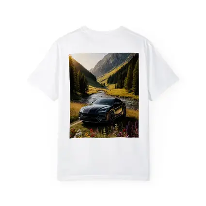 Lamborghini Urus Black Mountain Valley Scene