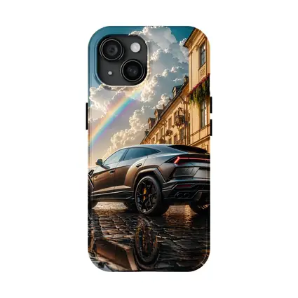Lamborghini Urus Matte Black Cobblestone Rainbow Sky