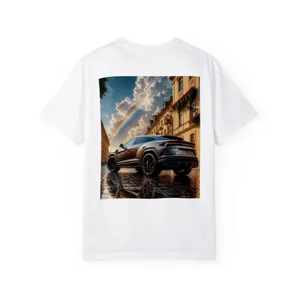 Lamborghini Urus Matte Black Cobblestone Rainbow Sky