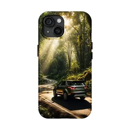 Land Rover Discovery Forest Road Sunlight