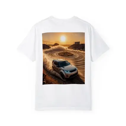 Land Rover Discovery Drifting Dusty Sunset Track