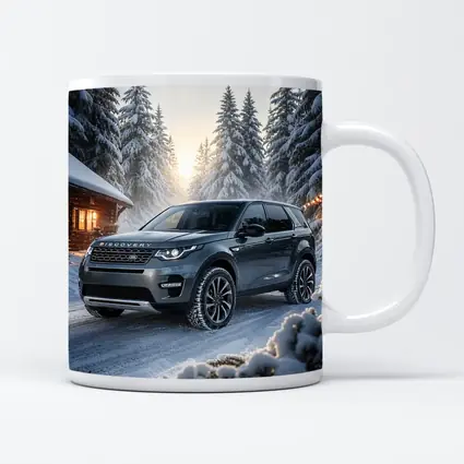 Land Rover Discovery Sport Snowy Forest Scene