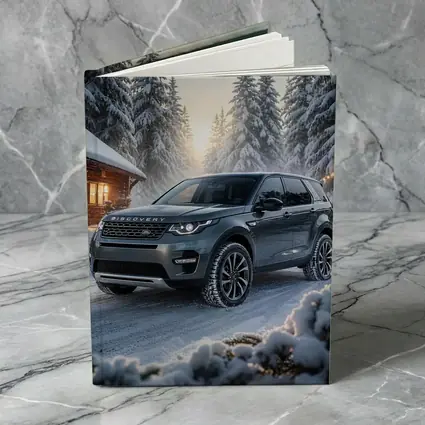 Land Rover Discovery Sport Snowy Forest Scene