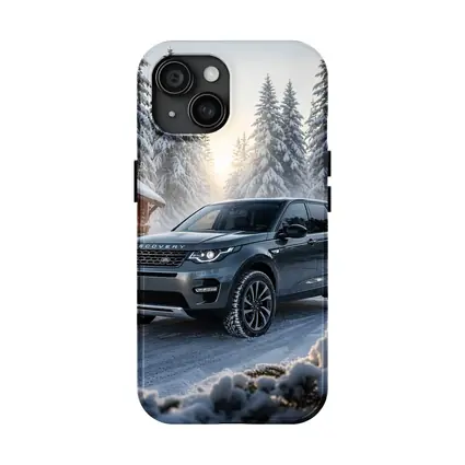 Land Rover Discovery Sport Snowy Forest Scene