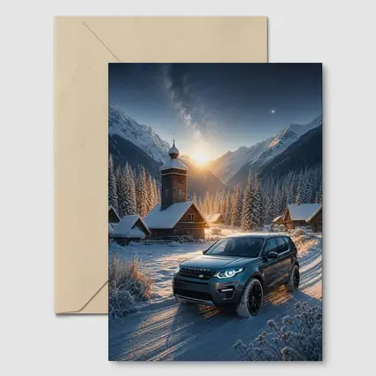Land Rover Discovery Sport Snowy Mountain Village
