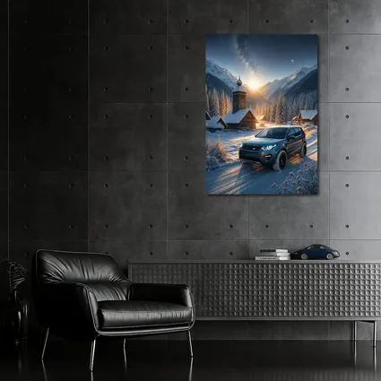 Land Rover Discovery Sport Snowy Mountain Village