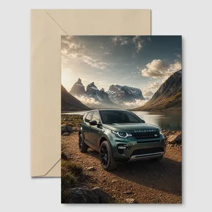 Land Rover Discovery Sport Mountain Lake Scene