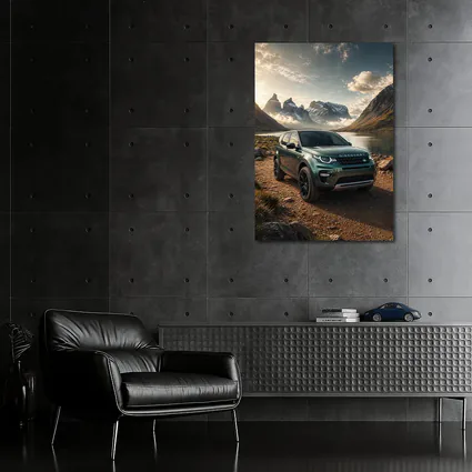 Land Rover Discovery Sport Mountain Lake Scene