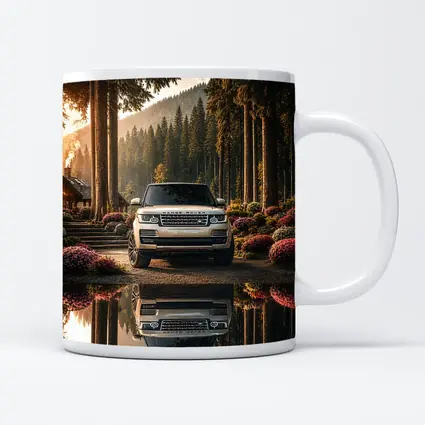 Range Rover Forest Reflection Golden Light