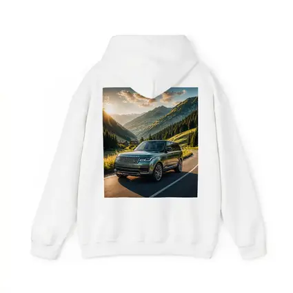 Range Rover Driving Mountain Valley Sunset Road
