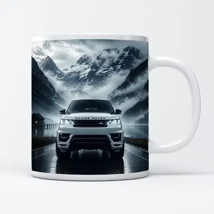 Range Rover Sport White Mountain Lake Fog