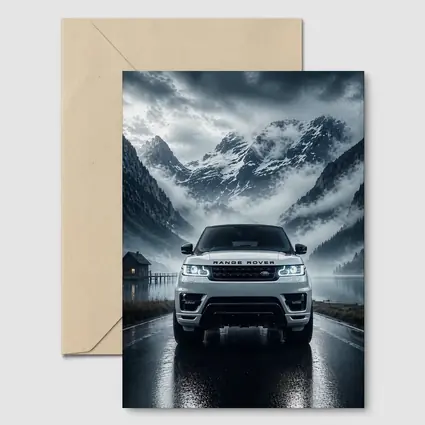 Range Rover Sport White Mountain Lake Fog