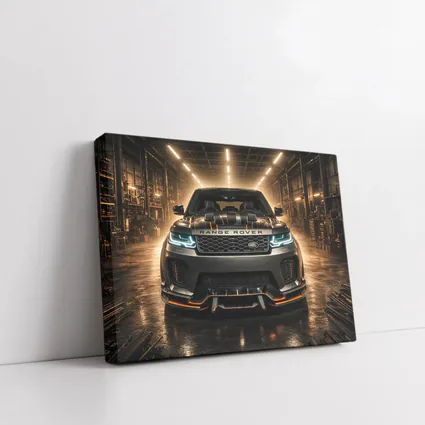 Range Rover Sport Dark Industrial Garage Scene