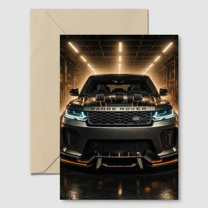 Range Rover Sport Dark Industrial Garage Scene
