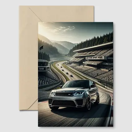 Range Rover Sport SVR On Racing Circuit Track