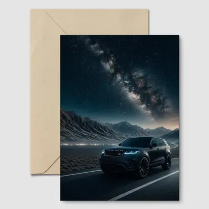 Range Rover Velar Under Milky Way Night