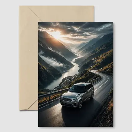 Range Rover Sport On Mountain Valley Road