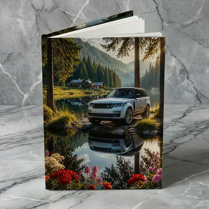 Range Rover By Mountain Lake Forest