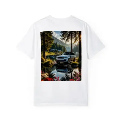 Range Rover By Mountain Lake Forest