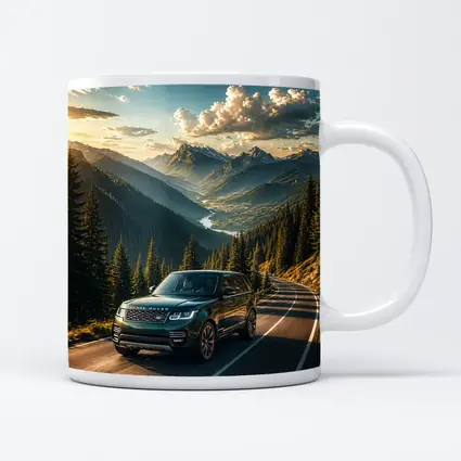 Range Rover SUV Mountain Road Sunset Drive