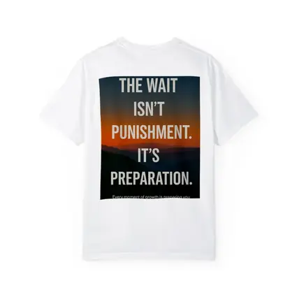 The Wait Is Preparation Sunset Mountain Quote