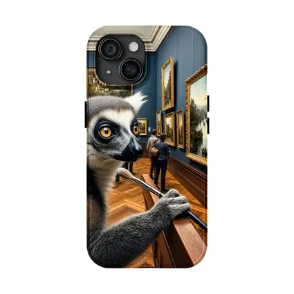 Ring Tailed Lemur Artist Inside Art Museum